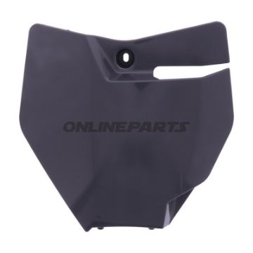 Startnummerplade grå