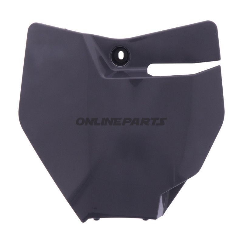 Startnummerplade grå