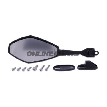 Spejl venstre sort Universal Daytona