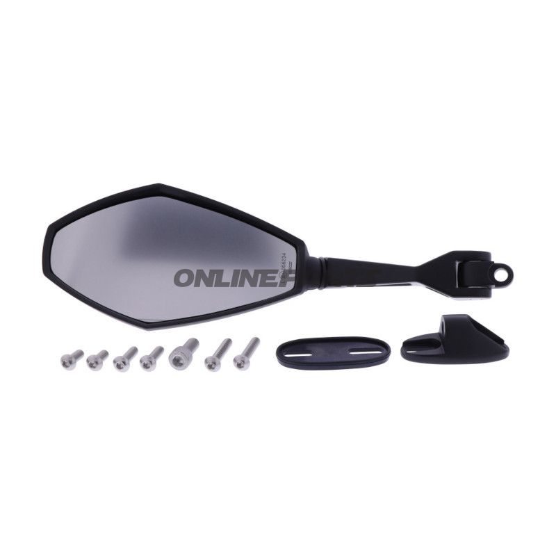 Spejl venstre sort Universal Daytona