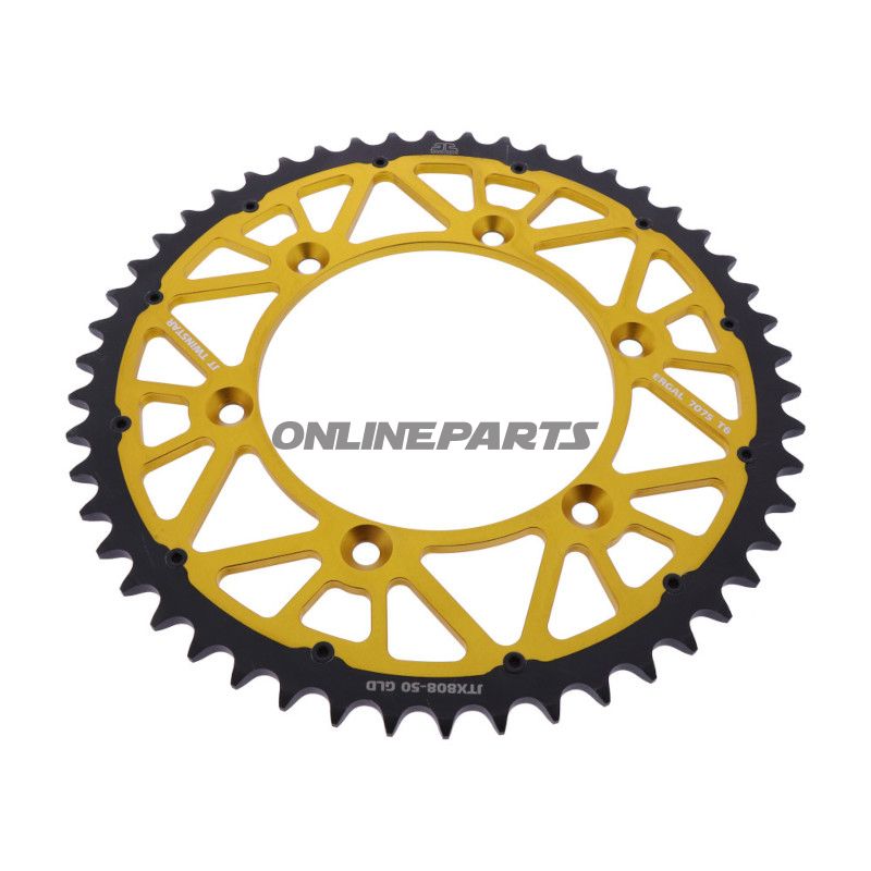 Kettenrad Twinstar 50Z Teilung 520 gold JT Innendurchmesser 126 Lochkreis 146