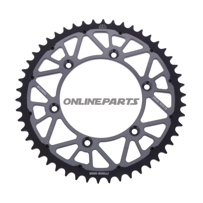 Kettenrad Twinstar 50Z Teilung 520 grau JT Innendurchmesser 126 Lochkreis 146