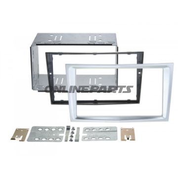 Radioblende 2-DIN matt-chrom