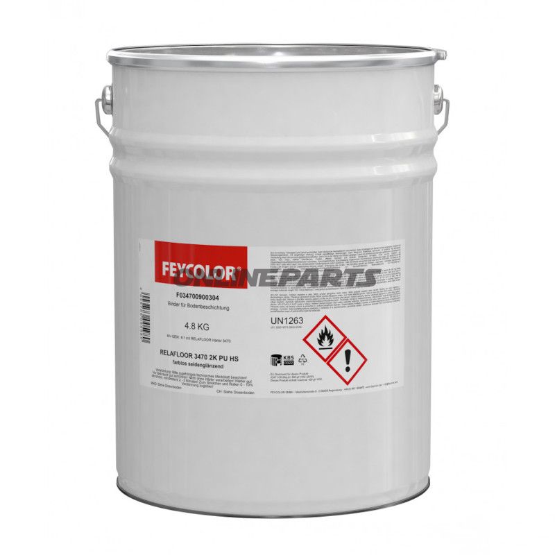 Gulvbelægning 3470 4,8 kg RELAFLOOR SILKGLOSS farve