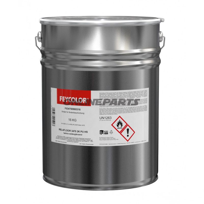 Gulvbelægning 3470 16KG RELAFLOOR SILKGLOSS FARVE