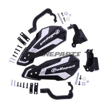 Handprotektor MX Flow schwarz/weiß Satz