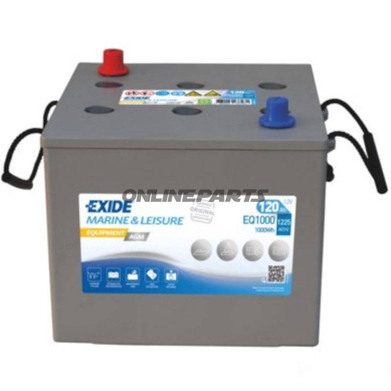 Forsyningsbatteri 12V 120AH AGM Exide Equipment