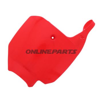 Startnummerplade rød