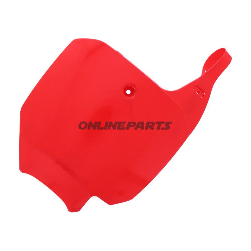 Startnummerplade rød