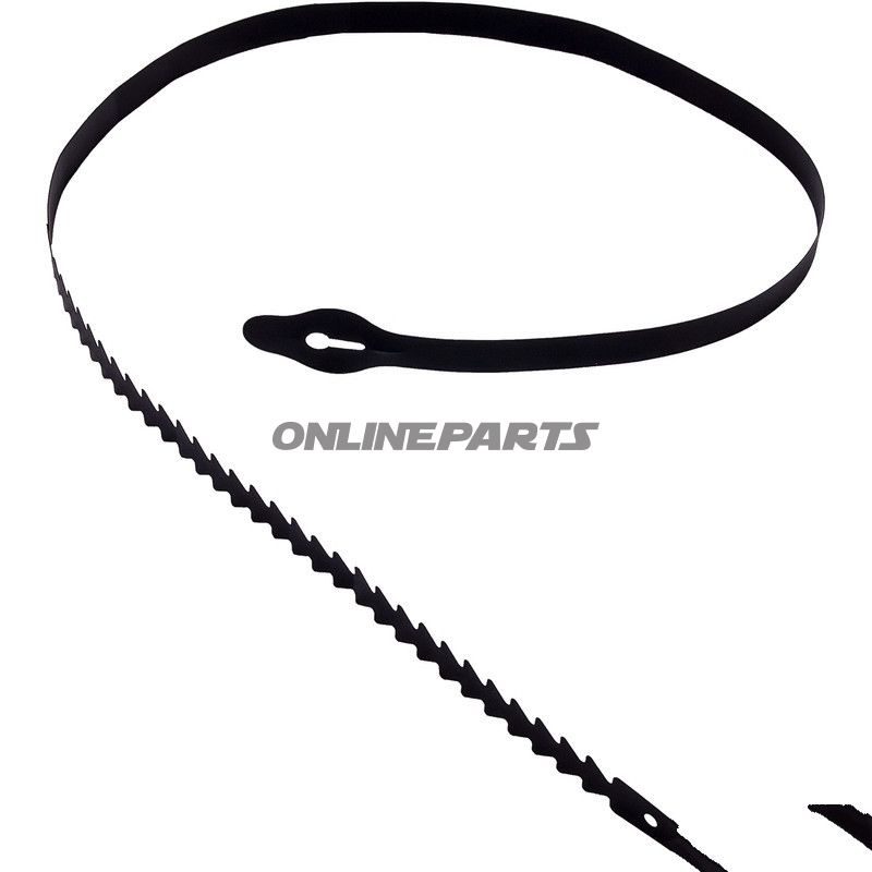 ERSTATNINGSLØBEBÅND 110CM sort til CYKELHÆNGER PAKKE50ST