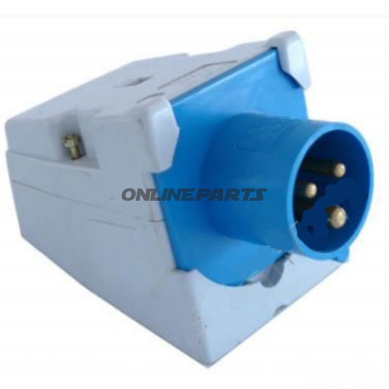 Vægmonteret stik CEE 3P 230V 16A