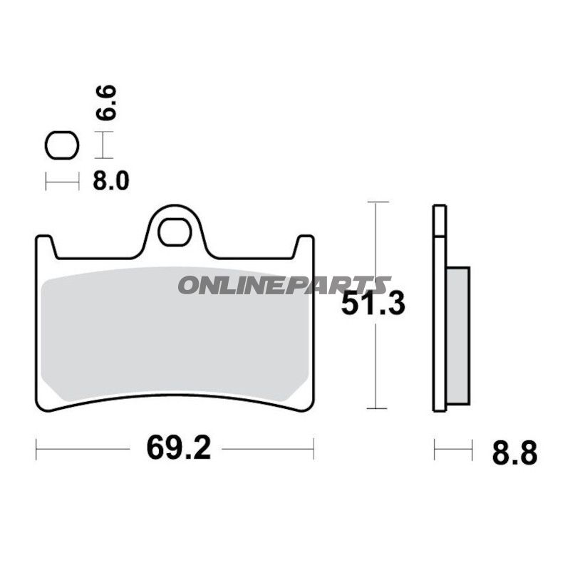 Bremseklods Sinter TRQ TRW Alternativ: 7321441