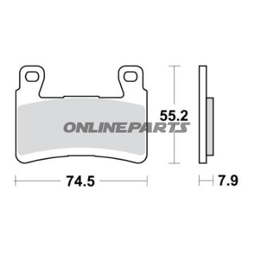 Bremseklods Sinter TRQ TRW Alternativ: 7320004