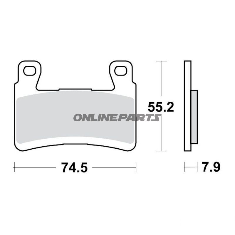 Bremseklods Sinter TRQ TRW Alternativ: 7320004