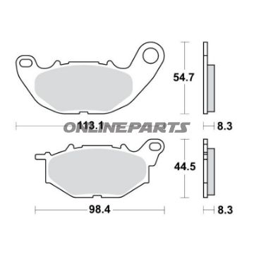 Bremseklods Sinter TRQ TRW Alternativ: 7320095