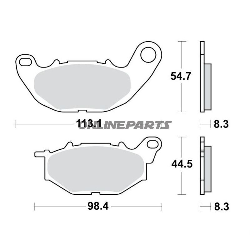 Bremseklods Sinter TRQ TRW Alternativ: 7320095