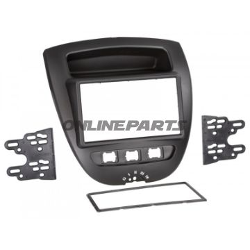 Radioblende 2-DIN sort