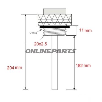 Öltemperatur Direktmesser JMP 20X2.5 mm