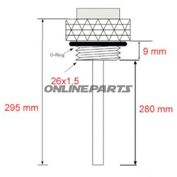 Öltemperatur Direktmesser JMP 26X1.5 mm Alternative: 7090087