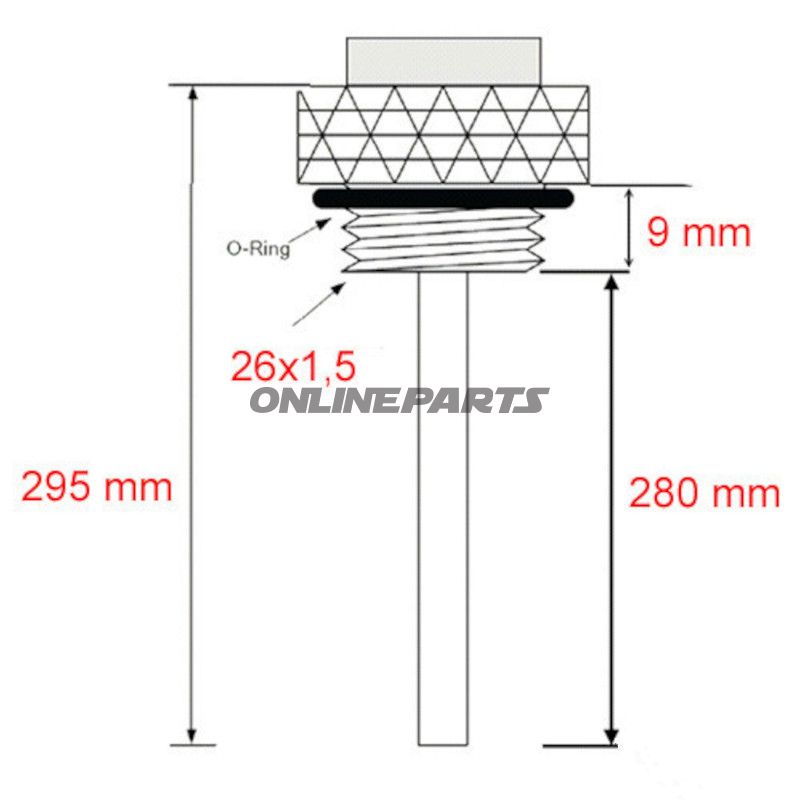 Öltemperatur Direktmesser JMP 26X1.5 mm Alternative: 7090087 BMW R 100 GS