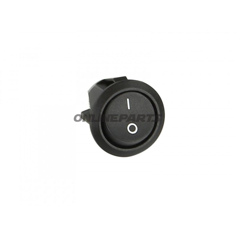 Wippschalter Ein/Aus schwarz rund