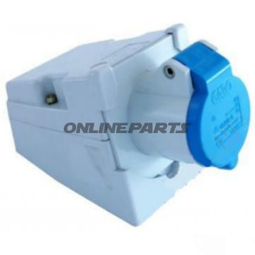 Vægmonteret stikdåse CEE 3P 230V 16A