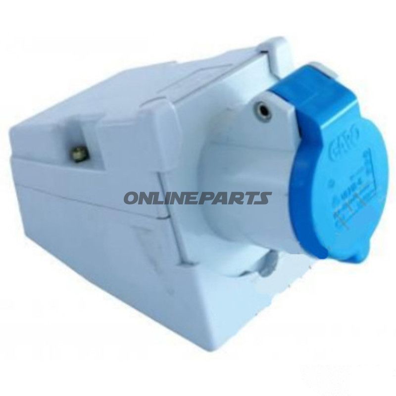 Vægmonteret stikdåse CEE 3P 230V 16A