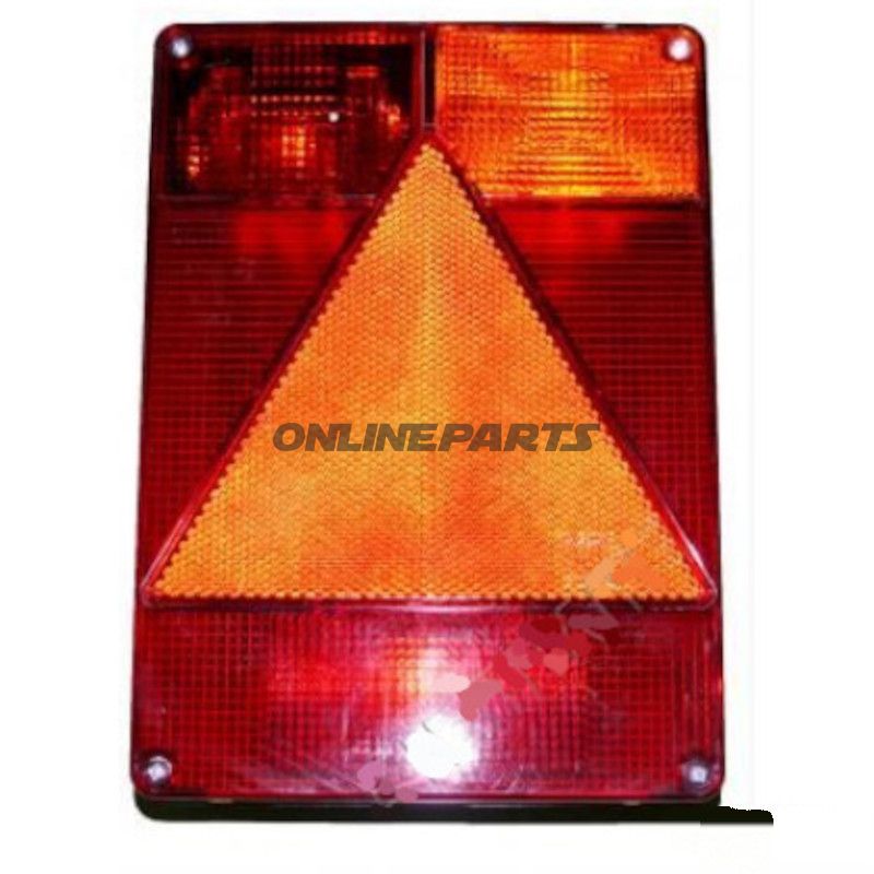 Baglygte Trailer venstre med nummerpladelys + baglygte tågelygte Radex