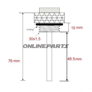 Öltemperatur Direktmesser JMP 30X1.5 mm Alternative: 7090056