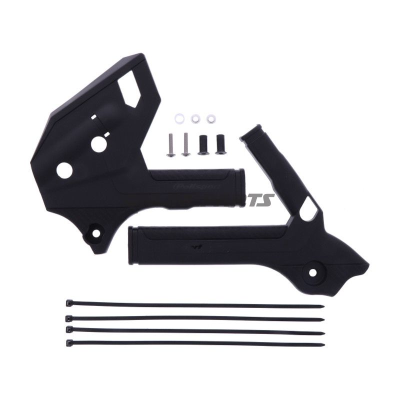 Rahmenprotektor schwarz Satz