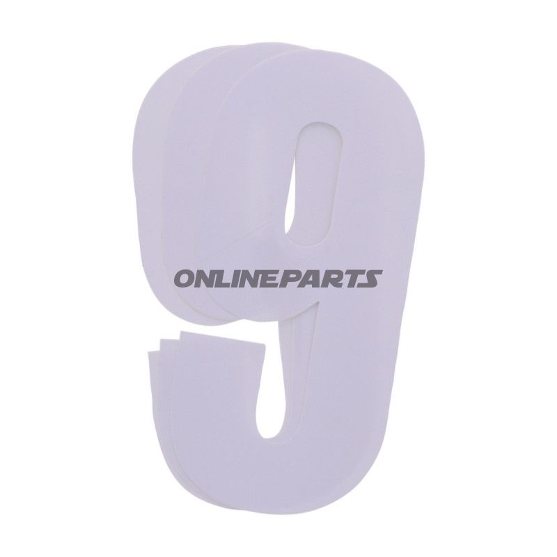 Startnumre NR.9 BlackBird Racing Indhold 3 stykker hvide 13x7 cm