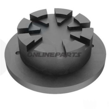 JMP / Nussbaum 120 mm ABGESETZT Elektro Gummiauflage