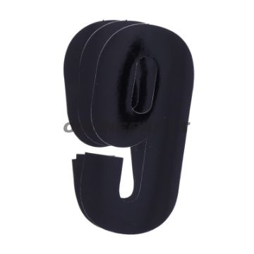 Startnummer NR.9 BlackBird Racing Indhold 3 stykker sort 13x7 cm