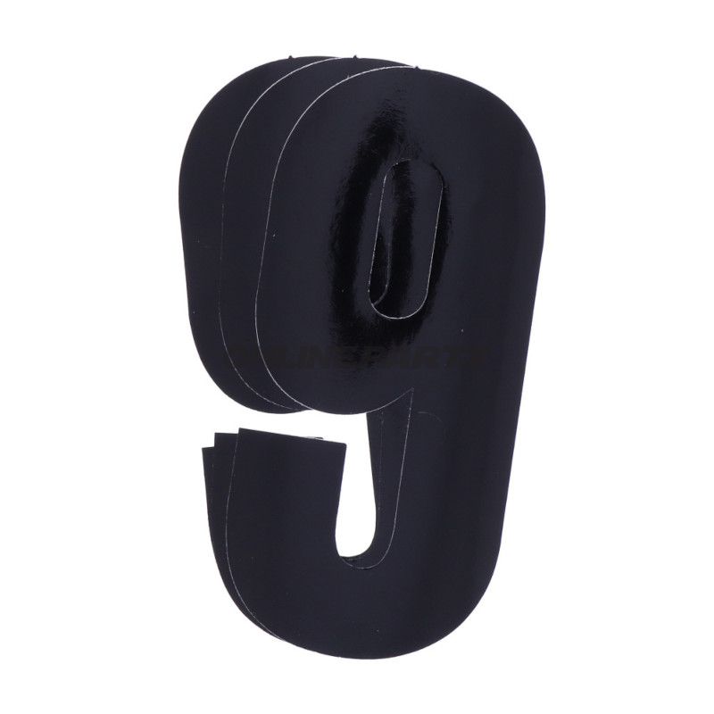 Startnummer NR.9 BlackBird Racing Indhold 3 stykker sort 13x7 cm