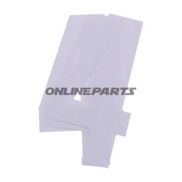 Startnummer NR.4 BlackBird Racing Indhold 3 stykker hvide 13x7 cm