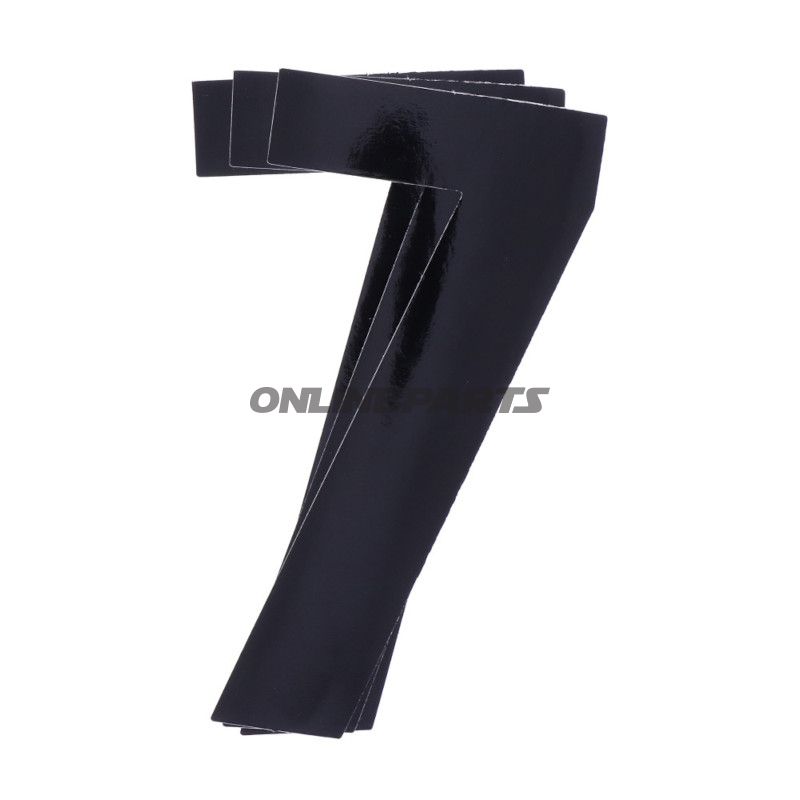 Startnummer NR.7 BlackBird Racing Indhold 3 stykker sort 13x7 cm