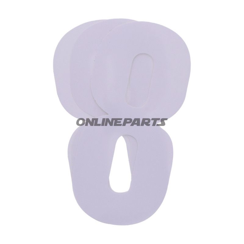 Startnummer NR. 8 BlackBird Racing Indhold 3 stykker hvide 13x7 cm