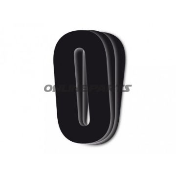 Startnummer NR.0 BlackBird Racing Indhold 3 stykker sort 13x7 cm