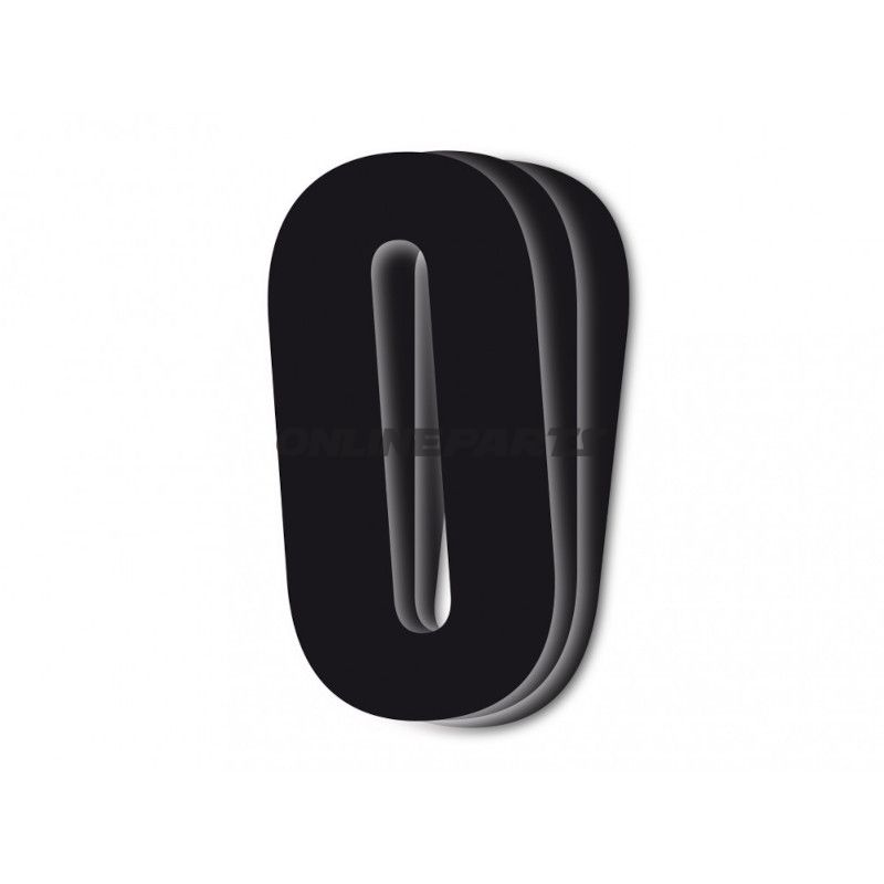 Startnummer NR.0 BlackBird Racing Indhold 3 stykker sort 13x7 cm