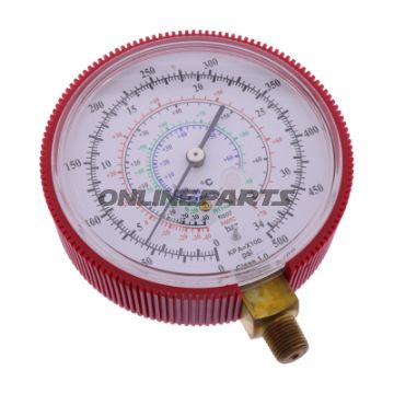 Manometer til test sæt Klima 80 mm. 34 bar