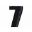 Startnummer NR.7 BlackBird Racing Indhold 3 stykker sort 16X7.5 cm