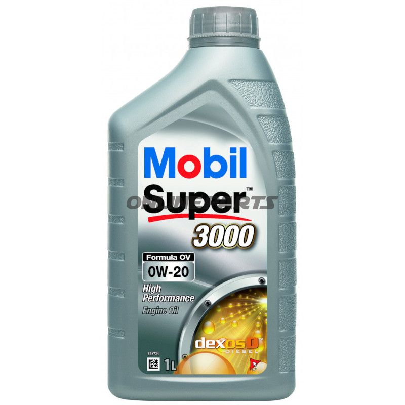 Motorolie 0W20 1 liter Mobil Super 3000 FORMULA OV
