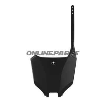 Startnummerplade sort