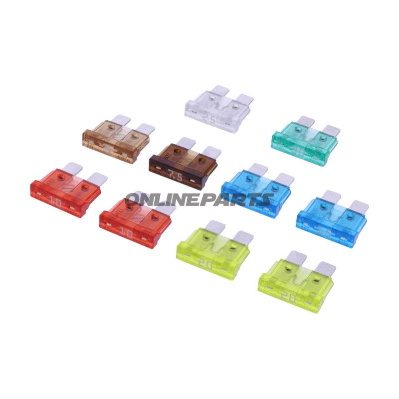 Sicherung Sortiment 5-30A JMP Flach Inhalt 10 Stück