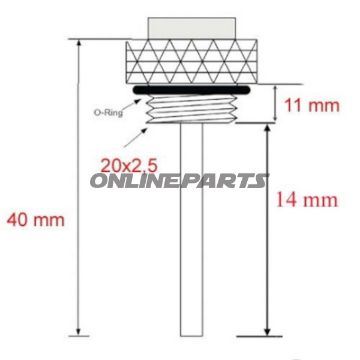 Öltemperatur Direktmesser JMP 20X2.5 mm Alternative: 7090137