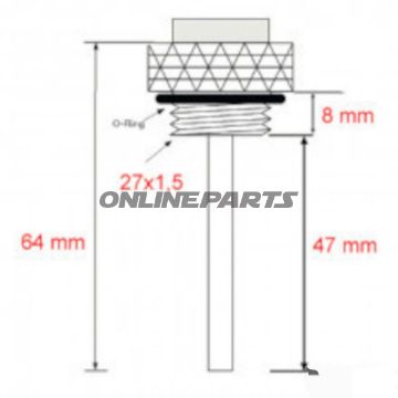 Öltemperatur Direktmesser JMP 27X1.5 mm Alternative: 7090632