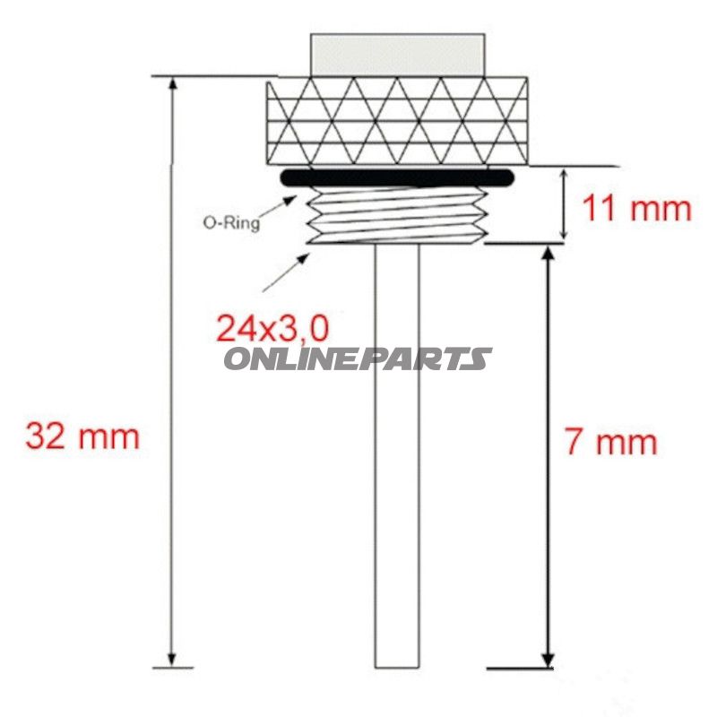 Öltemperatur Direktmesser JMP 24X3MM Alternative: 7091119