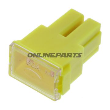 Sikring PAL AS 60A JMP gul pakke med 5 styk