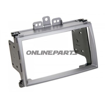 Radioblende 2-DIN silber