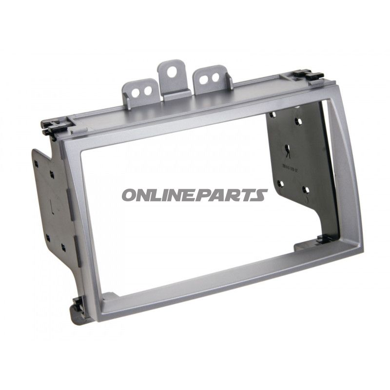 Radioblende 2-DIN silber